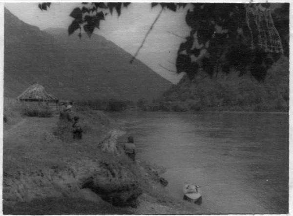 Чулышман у деревни Балыкча. Фото 1952 года.