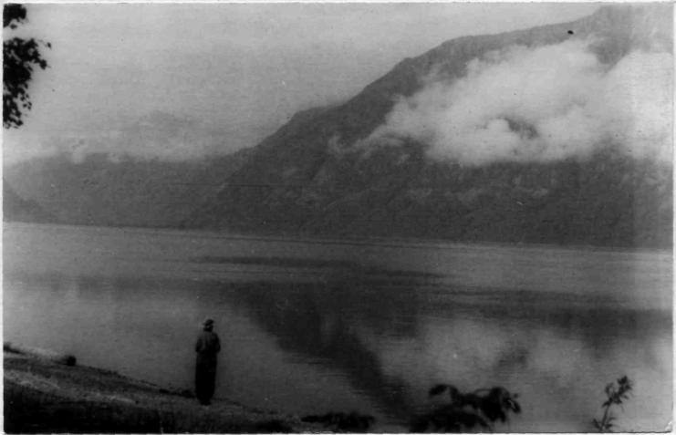 Утро на Телецком озере. Фото 1952 года