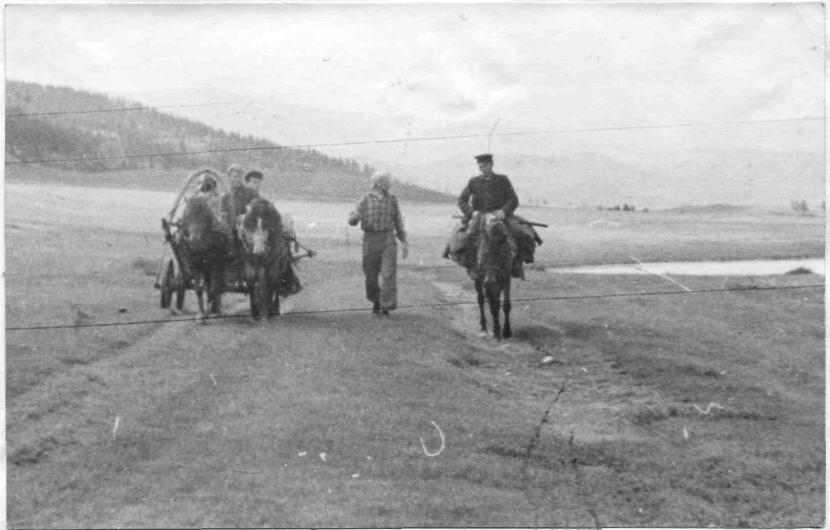 Долина р.Улаган. Путь к Тужарам (фото 1952 года)