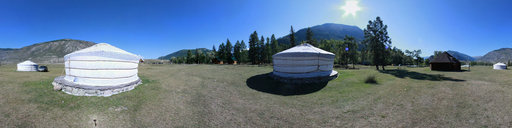 3D панорамы Горного Алтая. Юрты на базе отдыха Кочевник