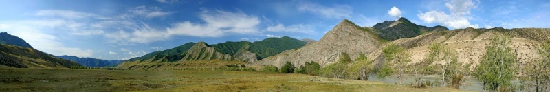 Панорама долины Катуни