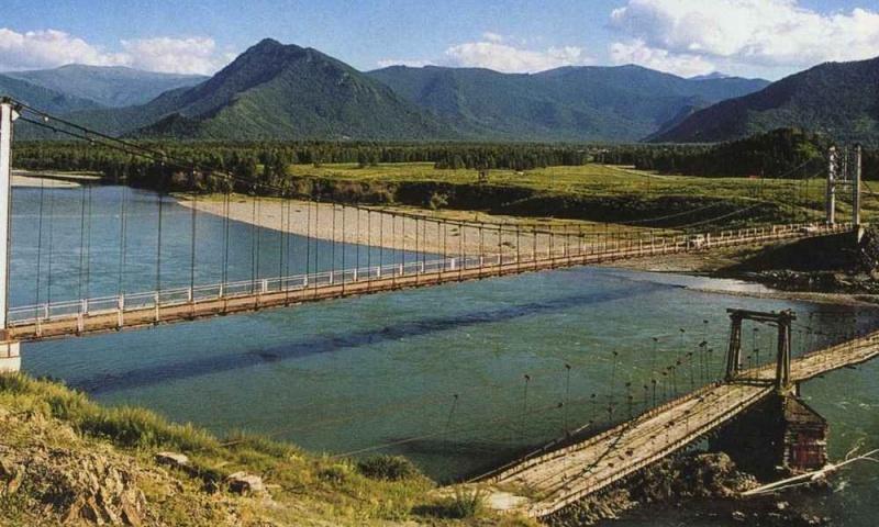 Мост.Река Иня